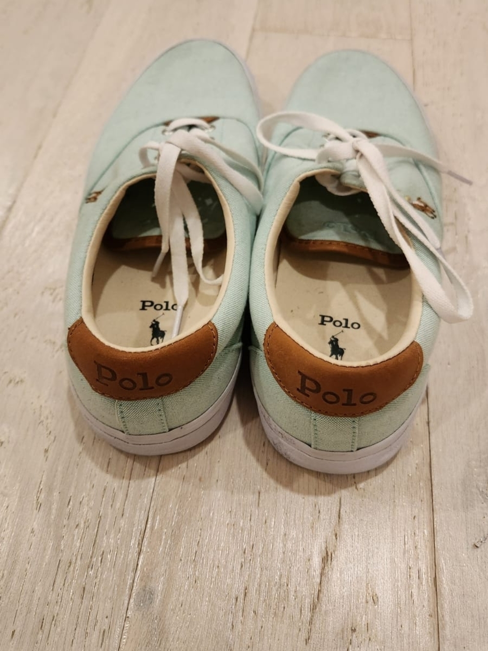 Polo Ralph Lauren Mint Canvas Sneakers - Picture 2 of 2